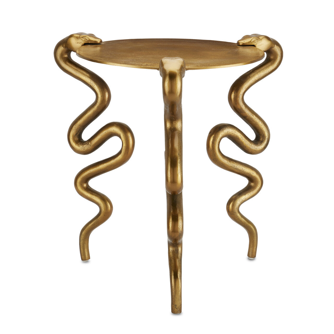 Currey & Co. Serpent Brass Accent Table 4000-0140