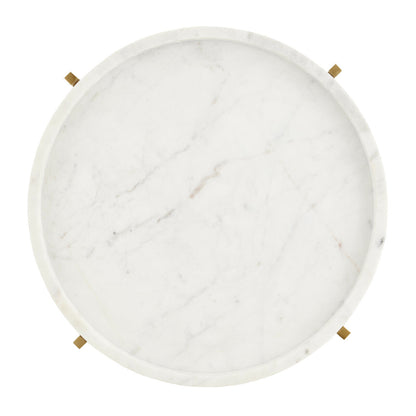 Currey & Co. Freya Marble Accent Table 4000-0146