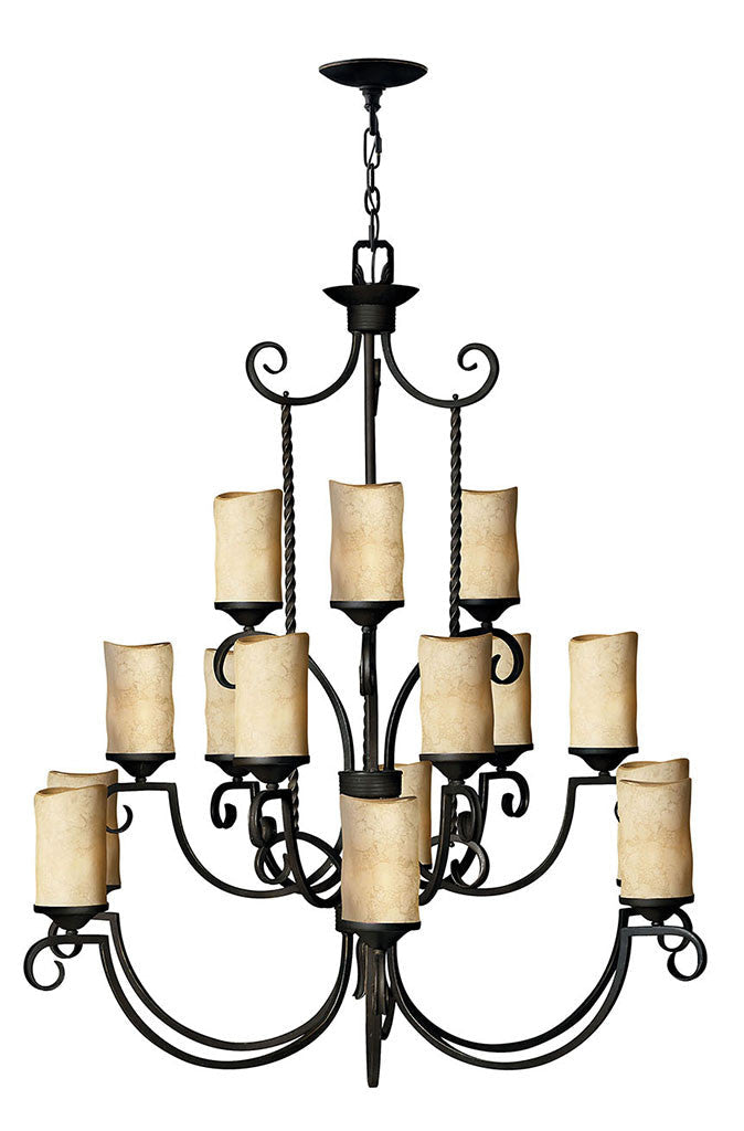 Hinkley Lighting Casa Extra Large Three Tier Olde Black 4019OL