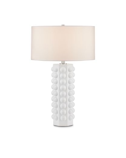 Currey & Co. Cassandra White Table Lamp 6000-0870