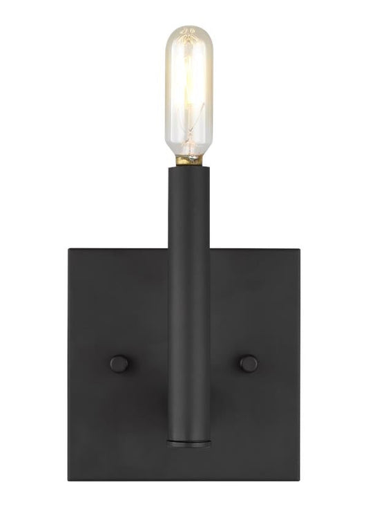 Visual Comfort Studio Studio Collection Vector One Light Wall / Bath Sconce in Midnight Black 4124301-112