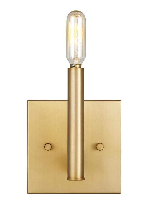 Visual Comfort Studio Studio Collection Vector One Light Wall / Bath Sconce in Satin Brass 4124301-848