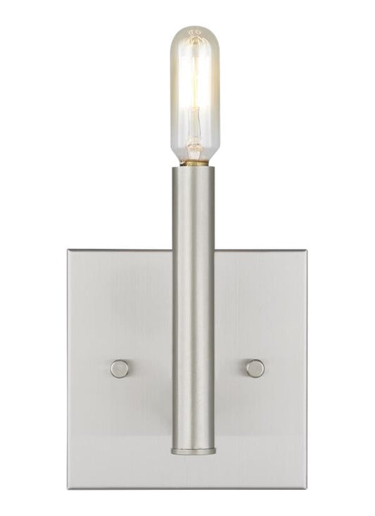 Visual Comfort Studio Studio Collection Vector One Light Wall / Bath Sconce in Brushed Nickel 4124301-962