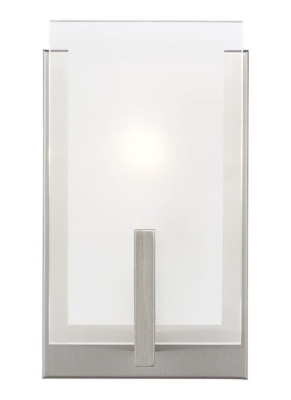 Visual Comfort Studio Sean Lavin Syll One Light Wall / Bath Sconce in Brushed Nickel 4130801-962