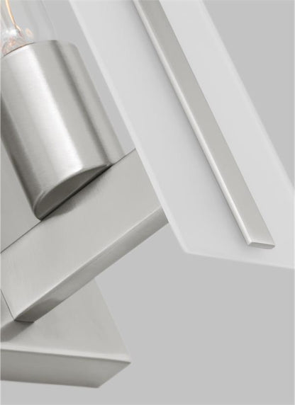 Visual Comfort Studio Studio Collection Dex One Light Wall / Bath Sconce in Brushed Nickel 4154301-962