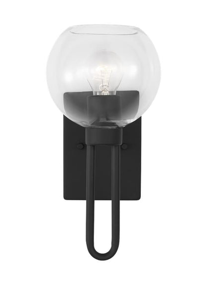 Visual Comfort Studio Studio Collection Codyn One Light Wall / Bath Sconce in Midnight Black 4155701-112