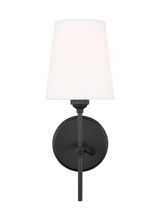 Visual Comfort Studio Thomas O'Brien Baker One Light Wall / Bath Sconce in Midnight Black 4187201-112