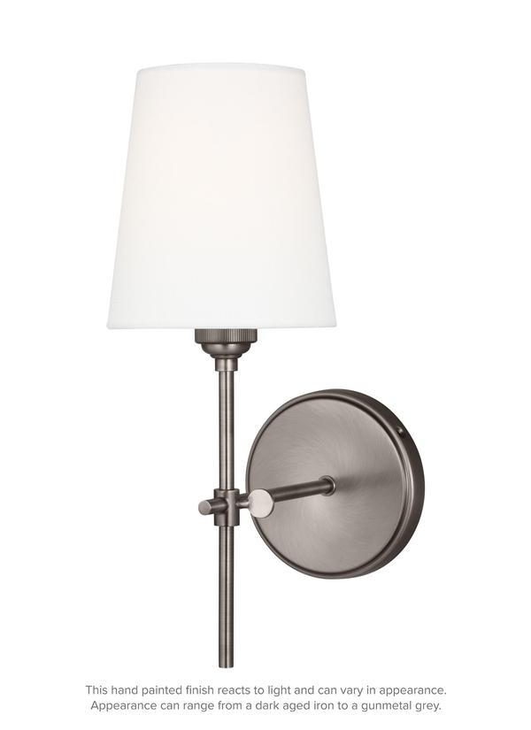 Visual Comfort Studio Thomas O'Brien Baker One Light Wall / Bath Sconce in Antique Brushed Nickel 4187201EN3-965