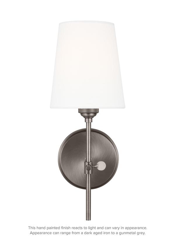 Visual Comfort Studio Thomas O'Brien Baker One Light Wall / Bath Sconce in Antique Brushed Nickel 4187201EN3-965