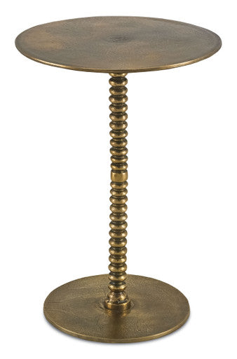 Currey & Co. Dasari Brass Accent Table 4188