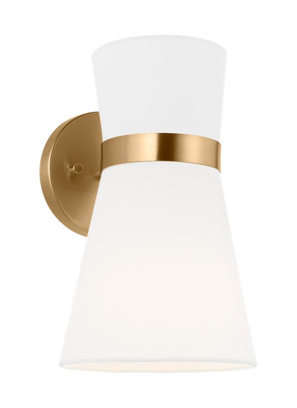 Visual Comfort Studio AERIN Clark One Light Wall / Bath Sconce in Satin Brass 4190501-848