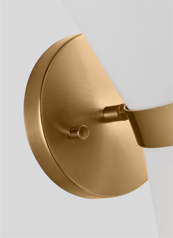 Visual Comfort Studio AERIN Clark One Light Wall / Bath Sconce in Satin Brass 4190501-848