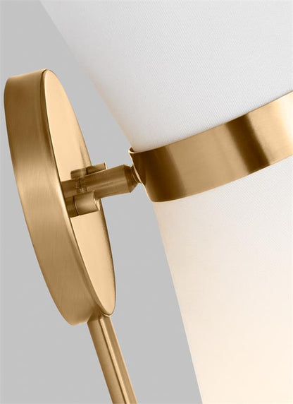 Visual Comfort Studio AERIN Clark One Light Wall / Bath Sconce in Satin Brass 4190501-848