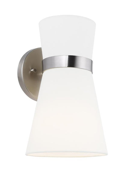 Visual Comfort Studio AERIN Clark One Light Wall / Bath Sconce in Brushed Nickel 4190501-962