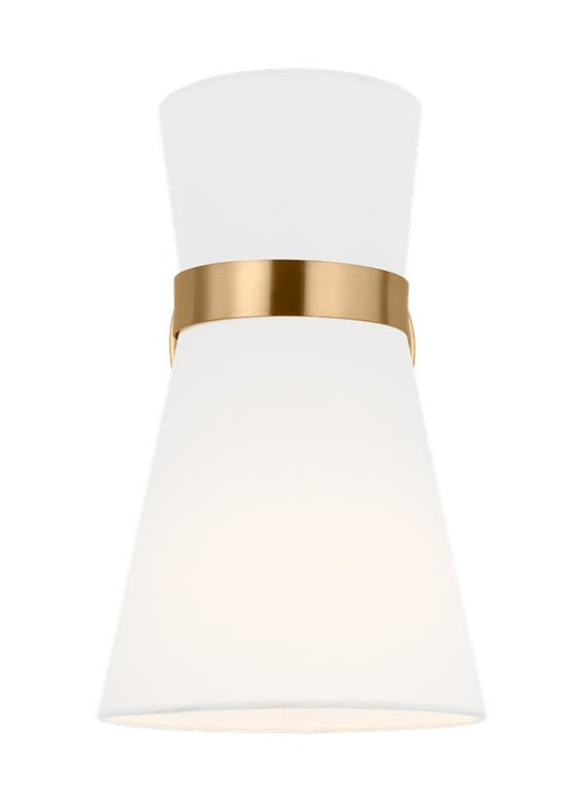 Visual Comfort Studio AERIN Clark One Light Wall / Bath Sconce in Satin Brass 4190501EN3-848