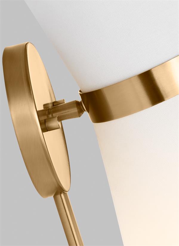 Visual Comfort Studio AERIN Clark One Light Wall / Bath Sconce in Satin Brass 4190501EN3-848