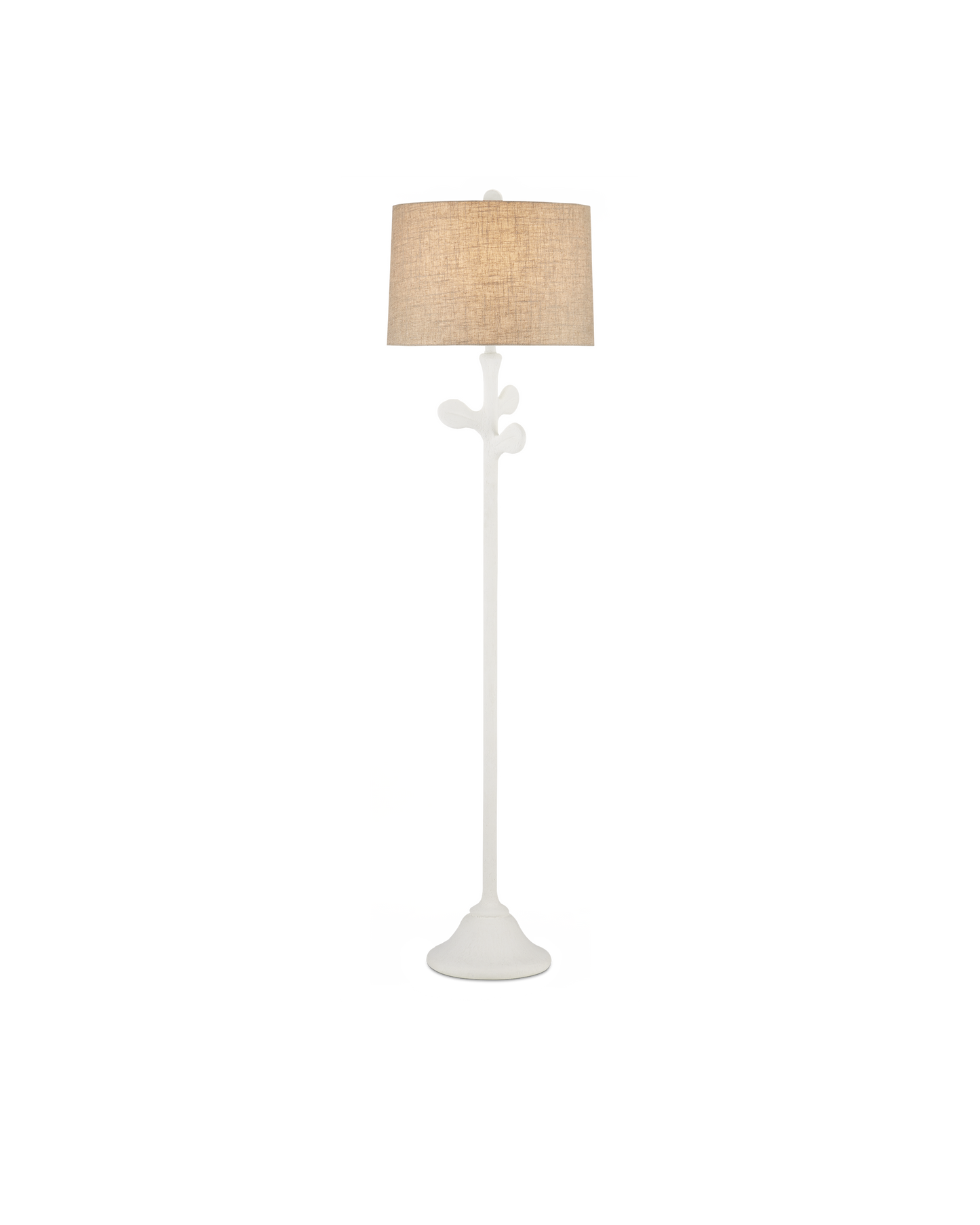 Currey & Co. Charny White Floor Lamp 8000-0133