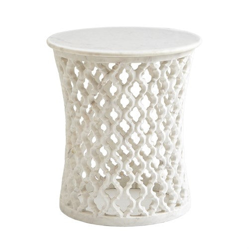 Global Views Marble Arabesque Side Table 9.91790