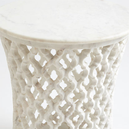 Global Views Marble Arabesque Side Table 9.91790