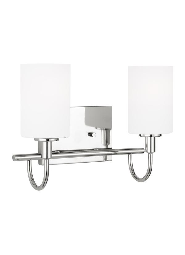 Visual Comfort Studio Studio Collection Oak Moore Two Light Wall / Bath in Chrome 4457102-05