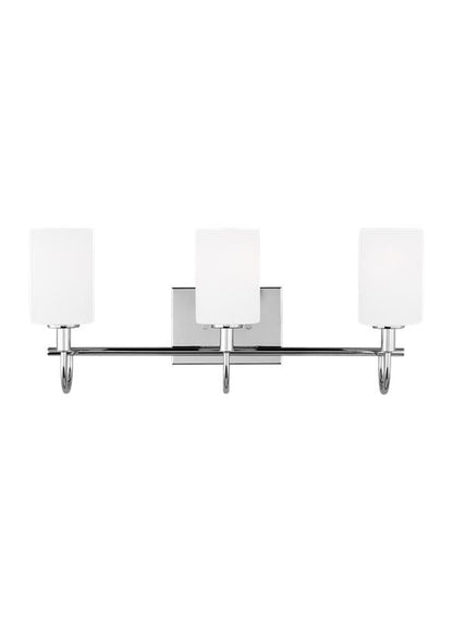 Visual Comfort Studio Studio Collection Oak Moore Three Light Wall / Bath in Chrome 4457103EN3-05