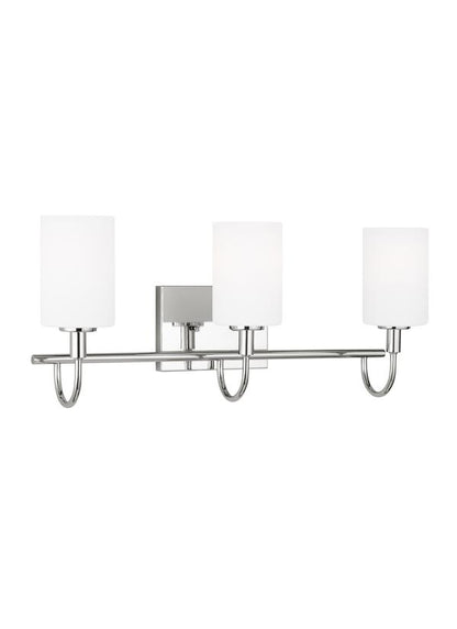 Visual Comfort Studio Studio Collection Oak Moore Three Light Wall / Bath in Chrome 4457103EN3-05