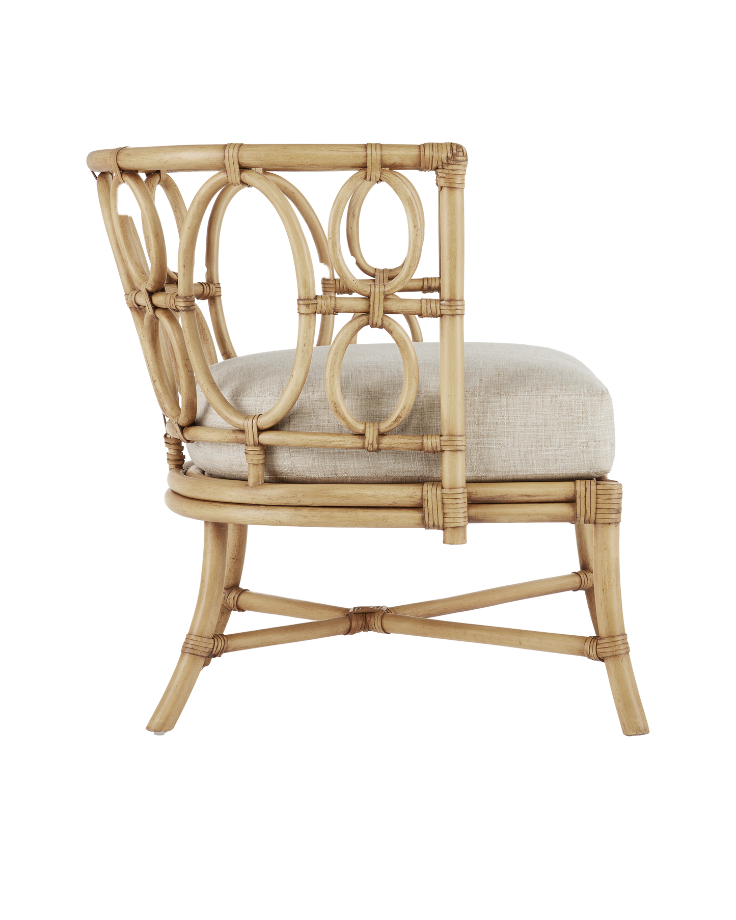 Currey & Co. Tegal Natural Chair, Finn Natural 7000-0582