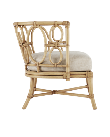 Currey & Co. Tegal Natural Chair, Finn Natural 7000-0582