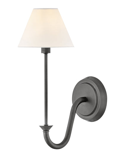 Hinkley Lighting Greta Medium Single Light Sconce in Blackened Brass 45160BLB