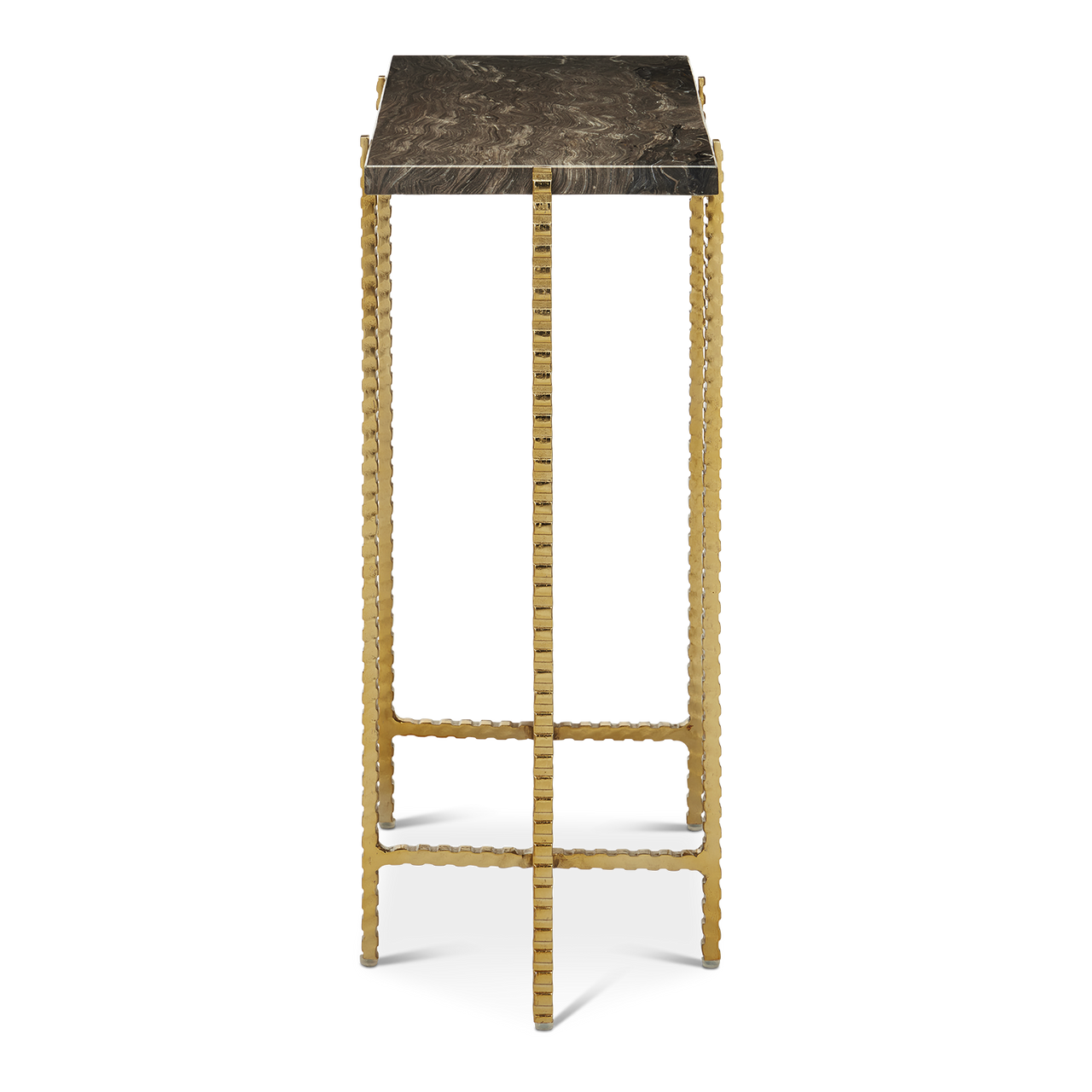 Currey & Co. Flying Marble Gold Side Table 4000-0172