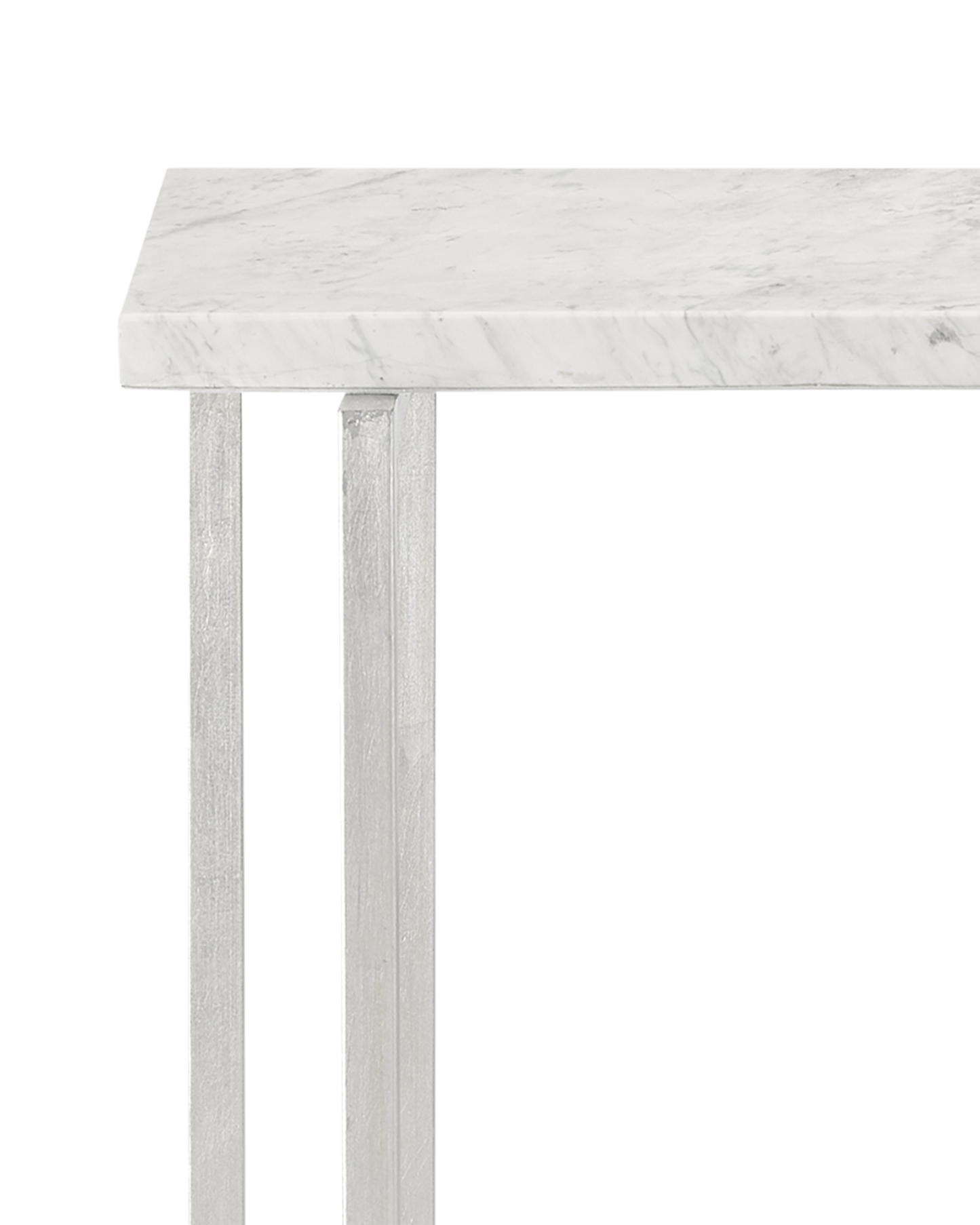 Currey & Co. Cora White Marble Accent Table 4000-0070