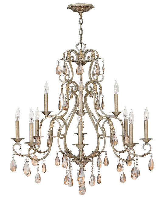 Hinkley Lighting Carlton Large Two Tier Silver Leaf 4778SL