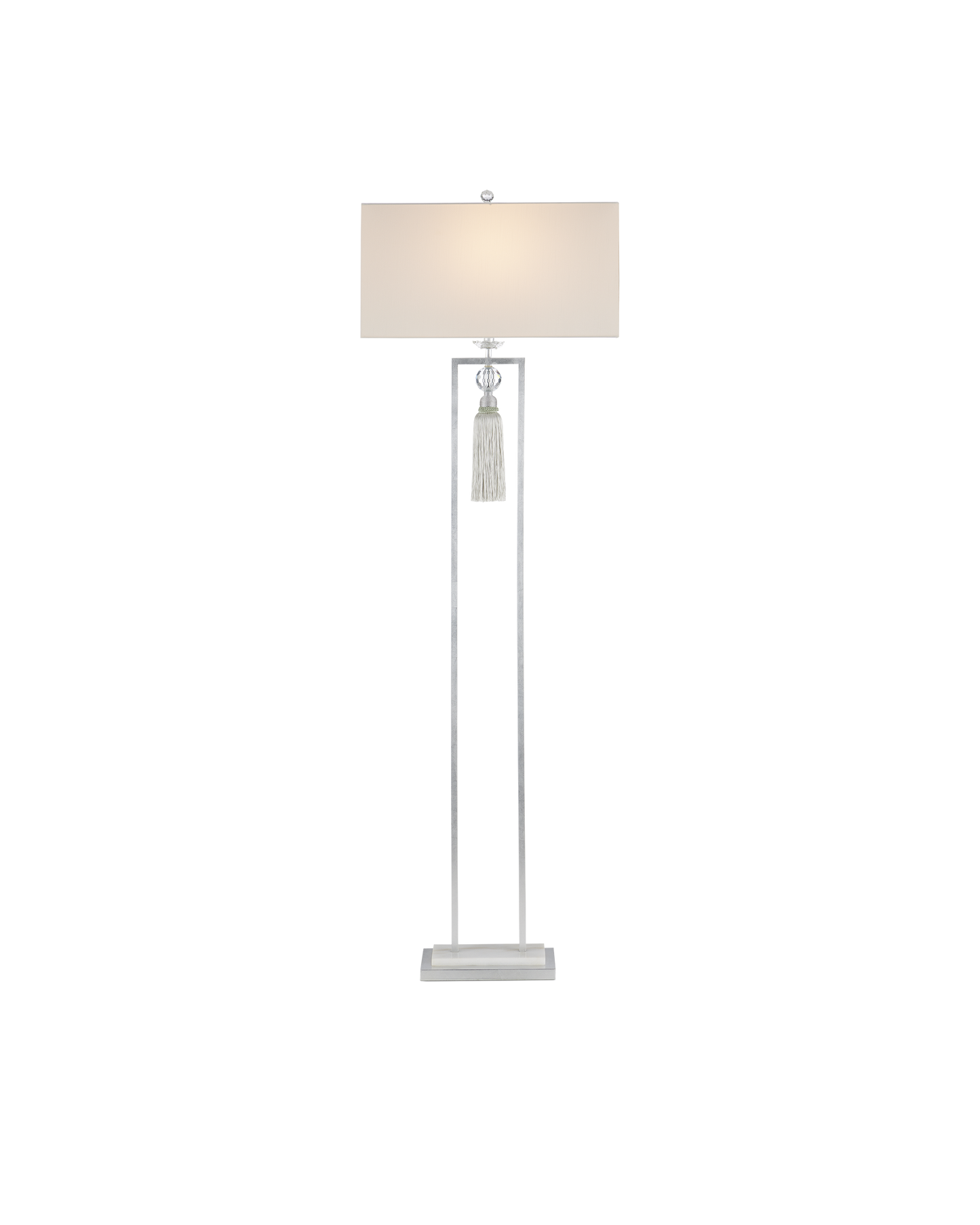 Currey & Co. Vitale Silver Floor Lamp 8000-0120