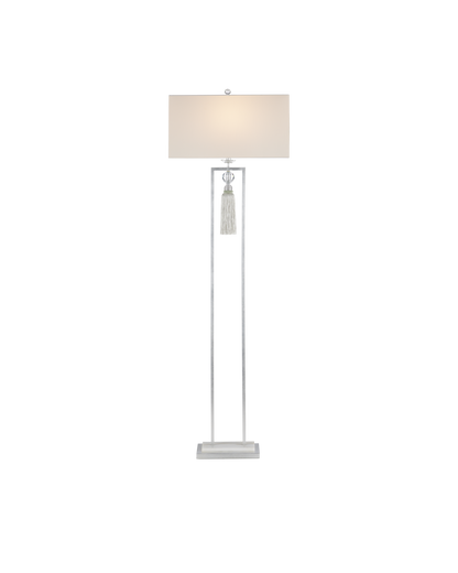 Currey & Co. Vitale Silver Floor Lamp 8000-0120