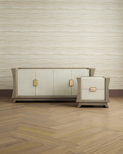 Currey & Co. Koji Cream Credenza 3000-0212