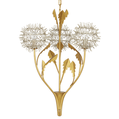 Currey & Co. Dandelion Silver & Gold Pendant 9000-1081