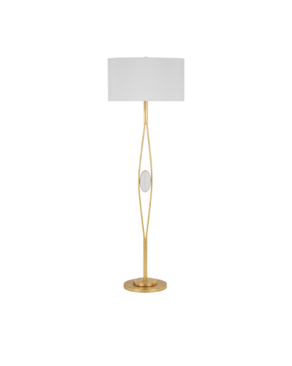 Currey & Co. Marlene Gold Floor Lamp 8000-0121