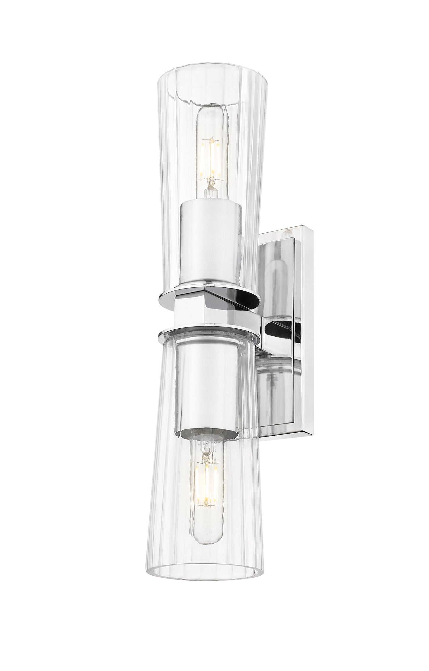 Z-Lite Titus 2 Light Wall Sconce in Chrome 826-2S-CH