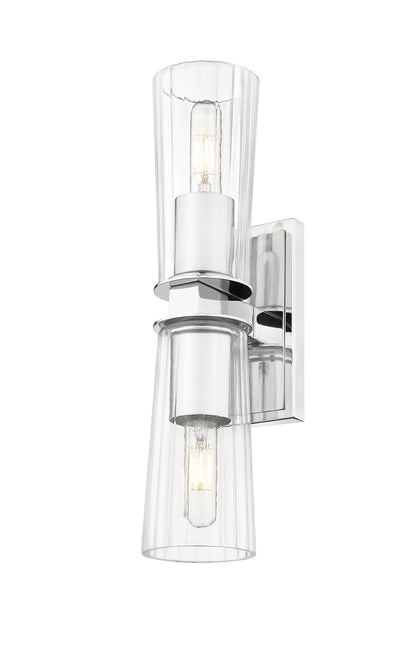 Z-Lite Titus 2 Light Wall Sconce in Chrome 826-2S-CH