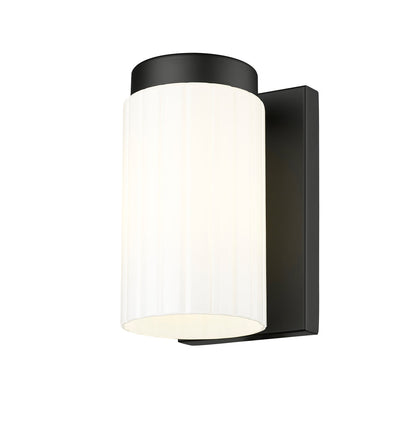 Z-Lite Burk 1 Light Wall Sconce in Matte Black 746-1S-MB