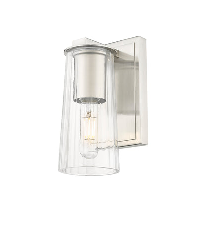 Z-Lite Titus 1 Light Wall Sconce in Brushed Nickel 826-1S-BN