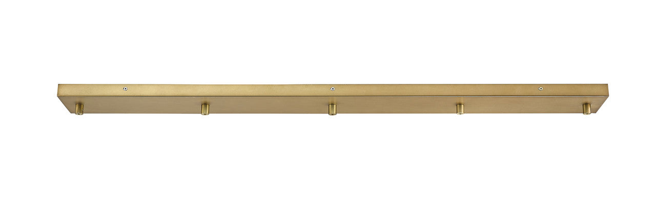 Z-Lite Multi Point Canopy 5 Light Ceiling Plate in Rubbed Brass CP4205L-RB