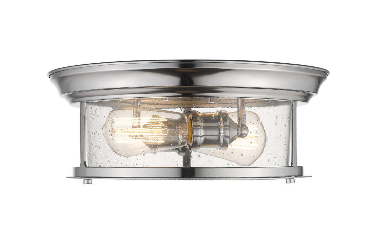 Z-Lite Sonna 2 Light Flush Mount in Chrome 727F13-CH