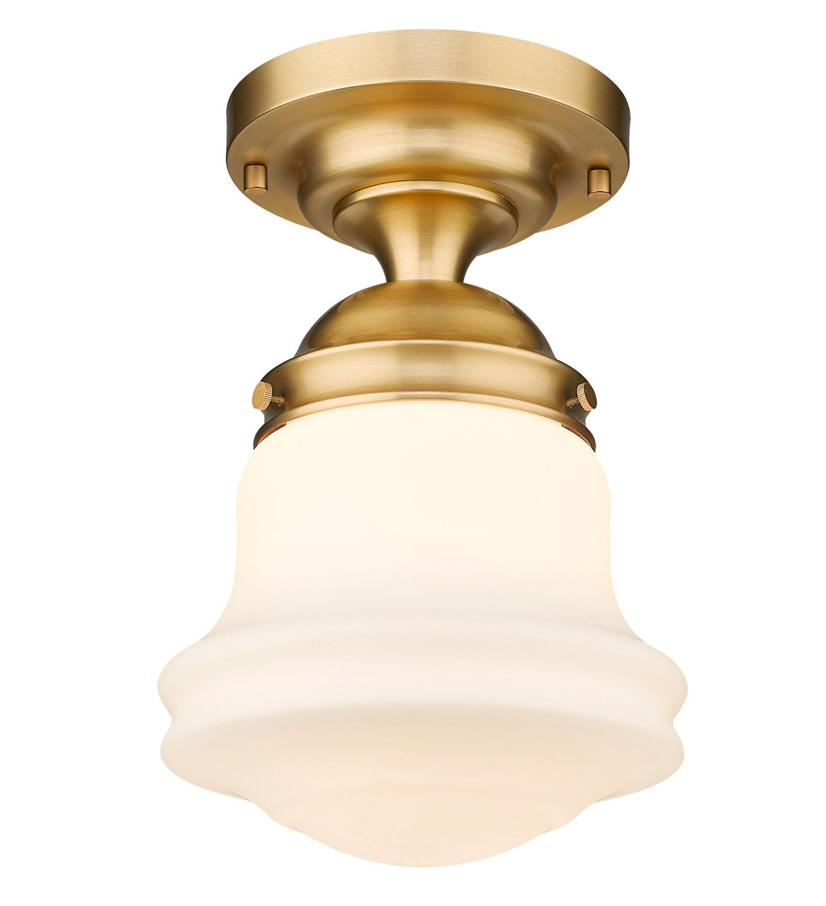 Z-Lite Vaughn 1 Light Flush Mount in Heritage Brass 735F10-HBR