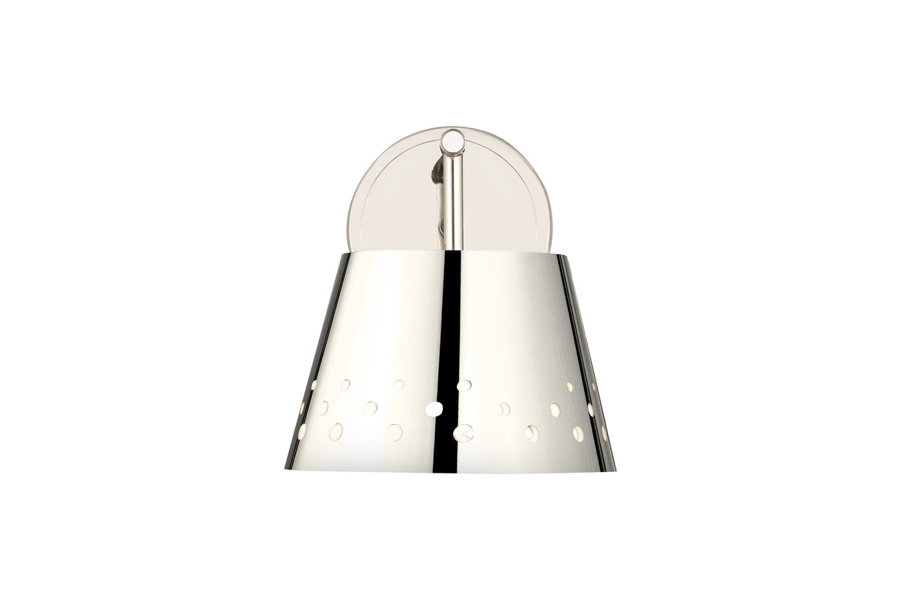 Z-Lite Katie 1 Light Wall Sconce in Polished Nickel 6014-1S-PN