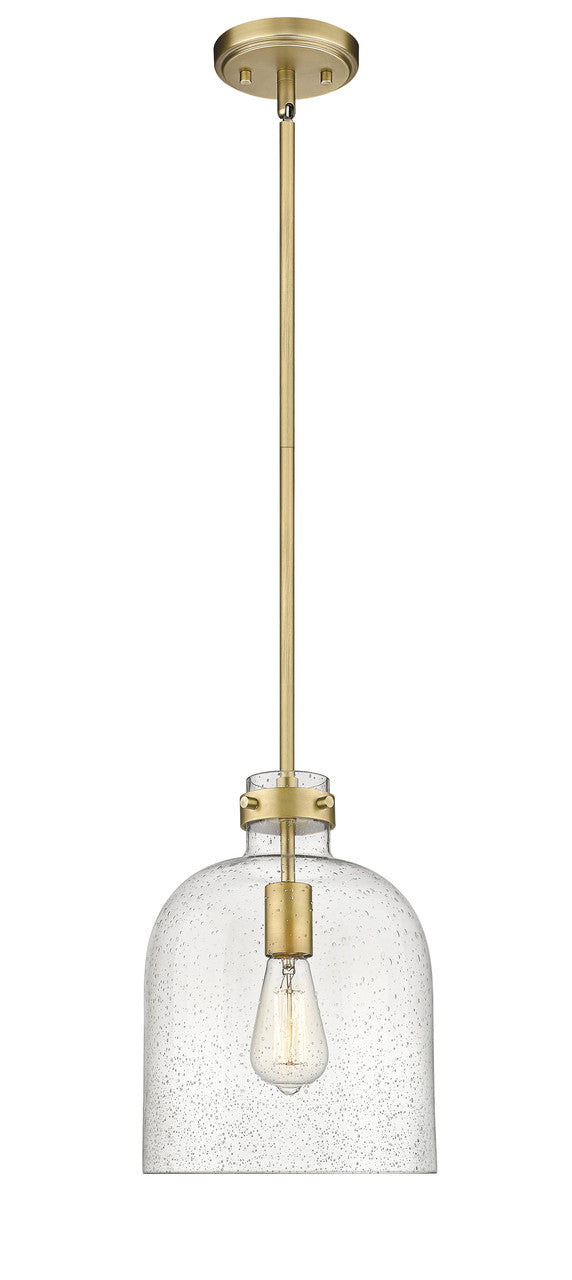 Z-Lite Pearson 1 Light Pendant in Rubbed Brass 817-9RB