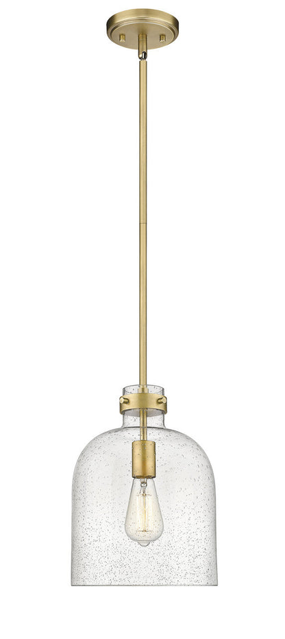 Z-Lite Pearson 1 Light Pendant in Rubbed Brass 817-9RB