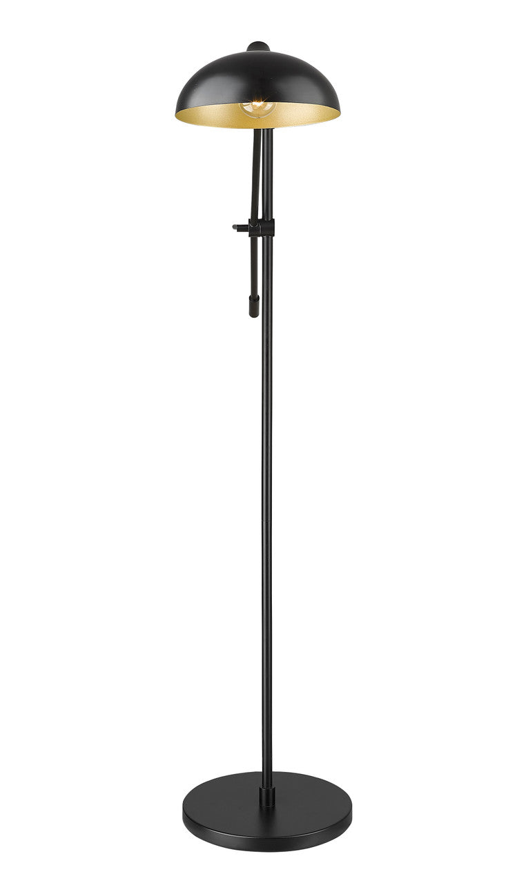 Z-Lite Bellamy 1 Light Floor Lamp in Matte Black 1942FL-MB