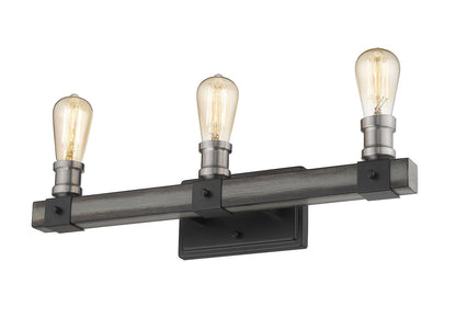 Z-Lite Kirkland 3 Light Vanity in Ashen Barnboard 472-3V-ABB