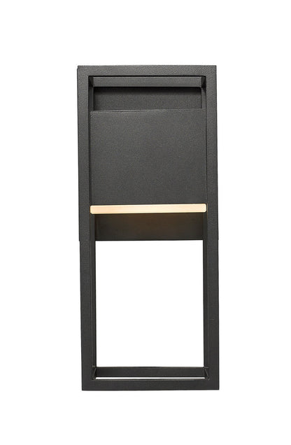 Z-Lite Barwick 1 Light Outdoor Wall Light in Black 585S-BK-LED